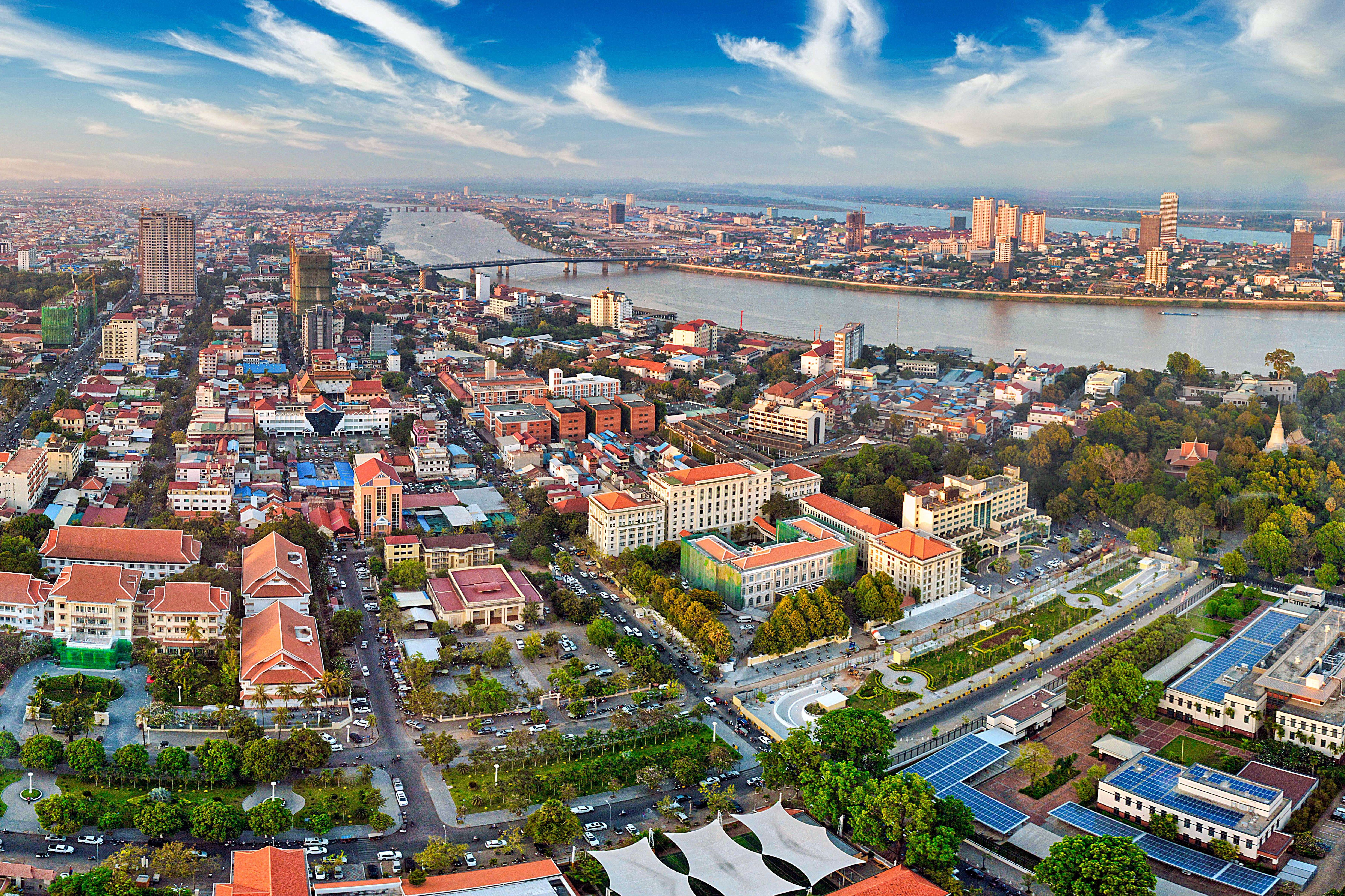 Cambodia sky line